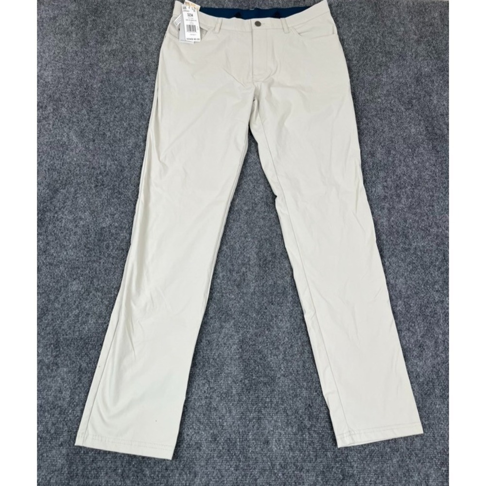 NWT ADIDAS Golf Pants Mens  Go-To 5 Pockets 'Clear Brown Straight Leg Size 32X34